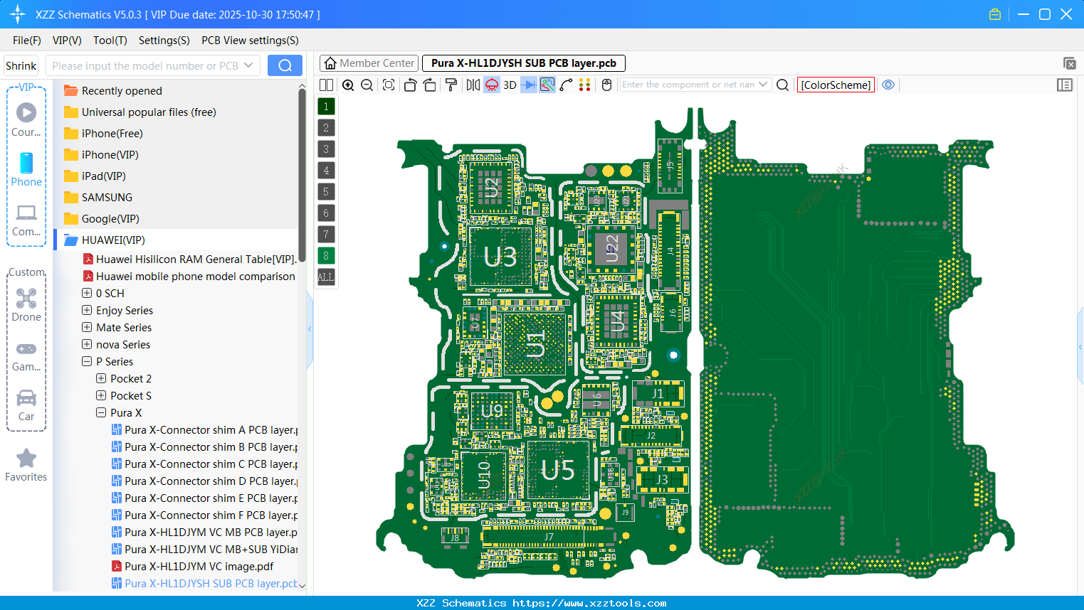 Pura X-HL1DJYSH SUB PCB Layer